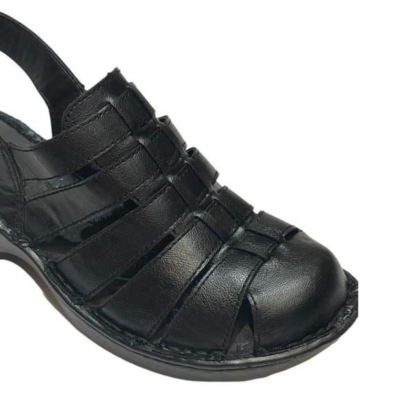B.O.C. BORN CONCEPT BLACK FISHERMANS WOVEN SLINGBACK SANDALS SZ 9 MED EUC - Picture 8 of 11